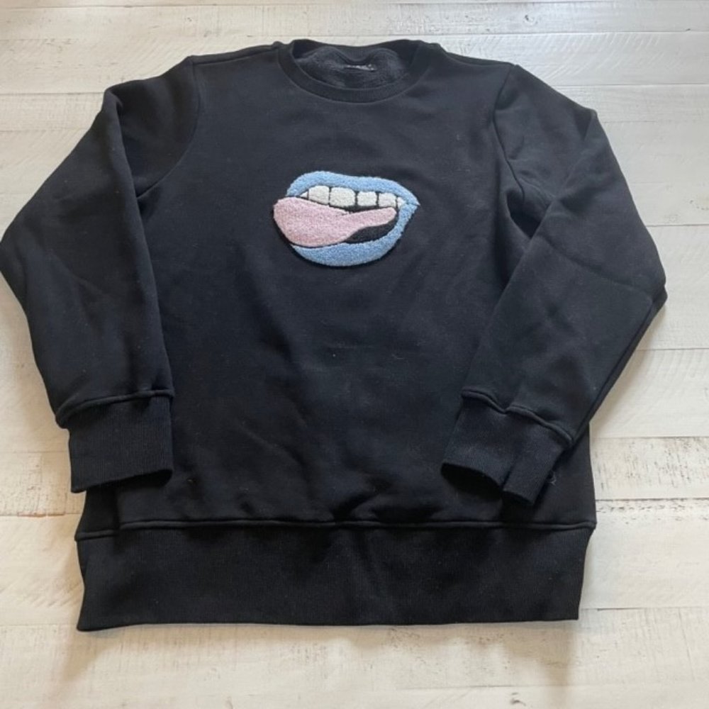 Birdz Black Crewneck Sweatshirt Small